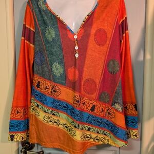 Colorful Women's Long Sleeve Top